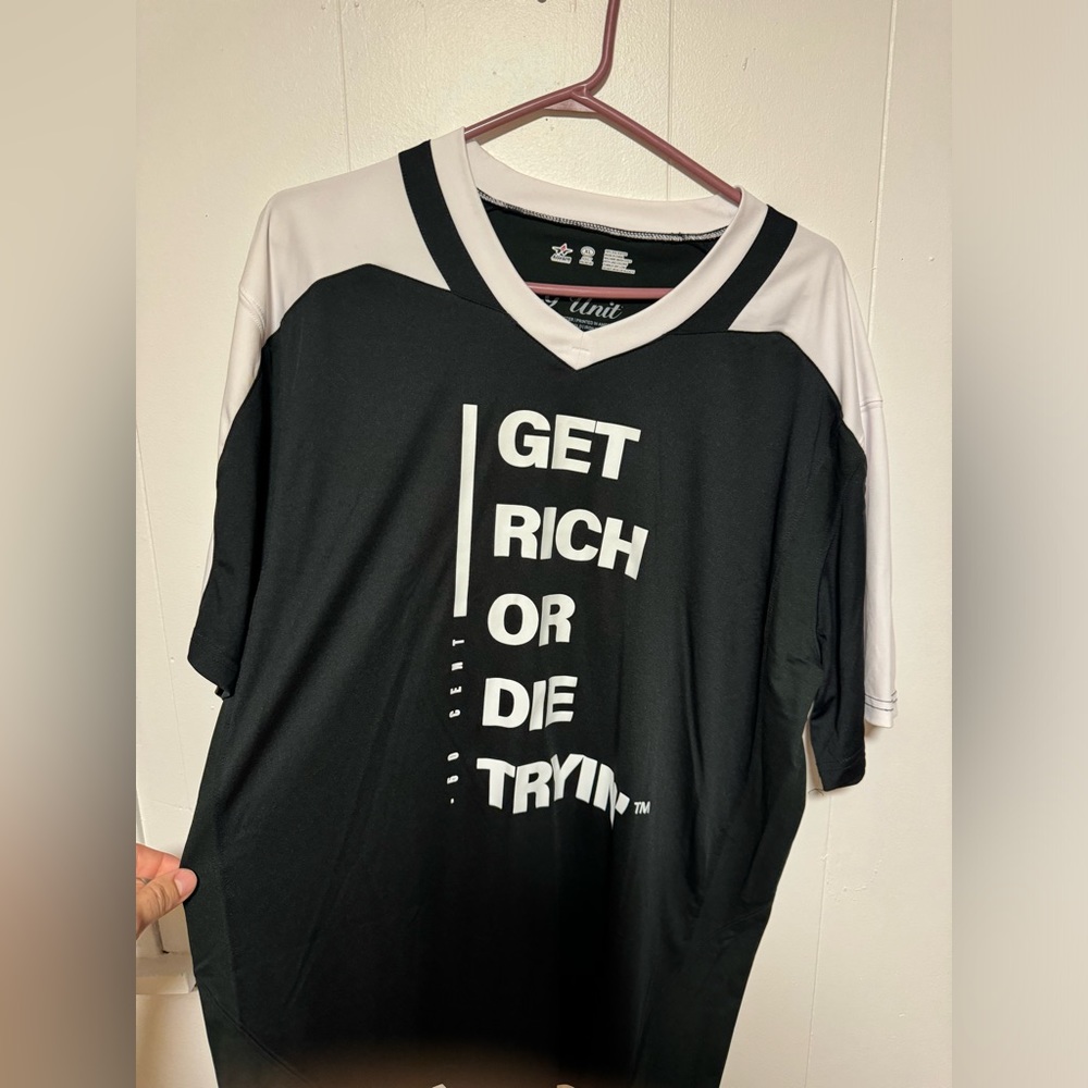 Sold out get rich or die trying workout t shirt